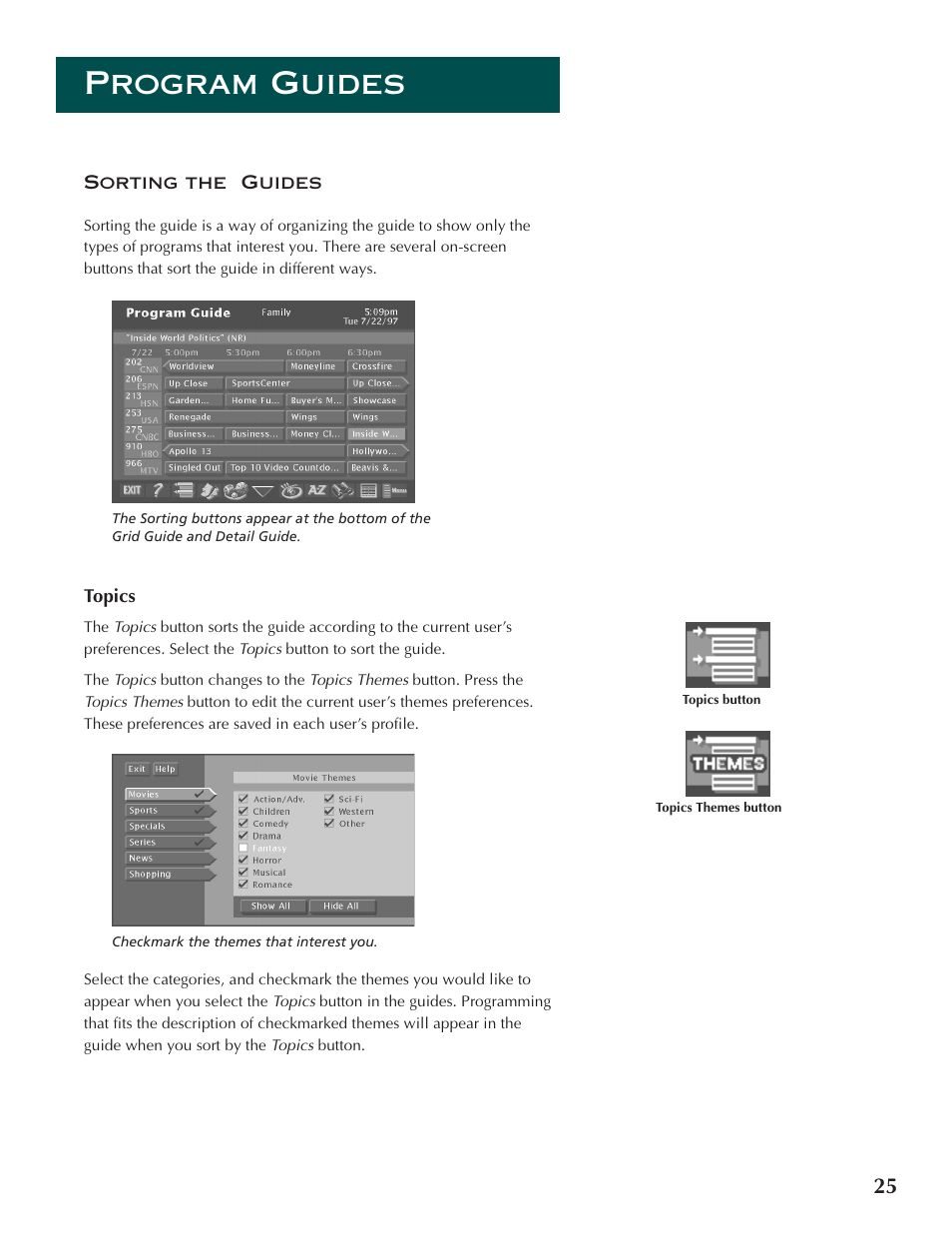 Program guides | DirecTV ProScan DSS Receiver User Manual | Page 27 / 84