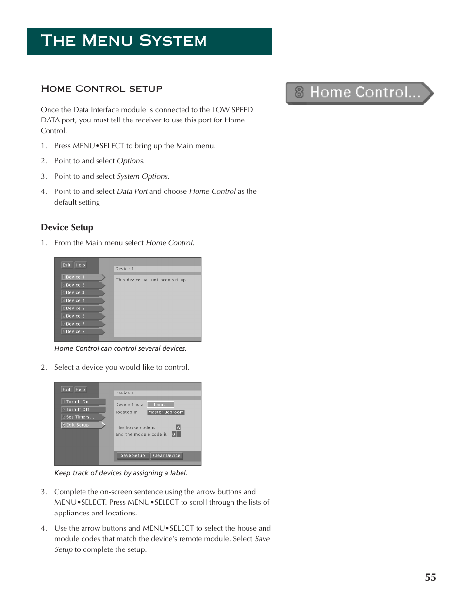 The menu system | DirecTV ProScan DSS Receiver User Manual | Page 57 / 84