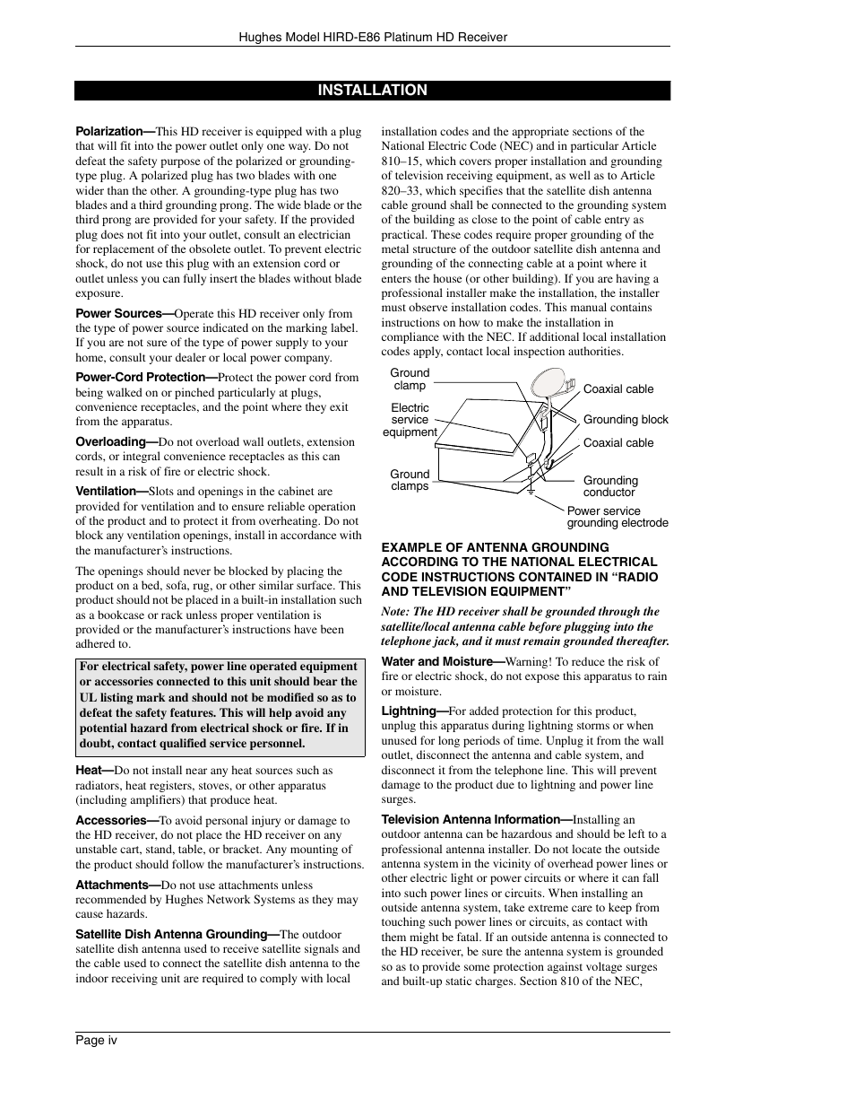 DirecTV HIRD-E86 User Manual | Page 4 / 90