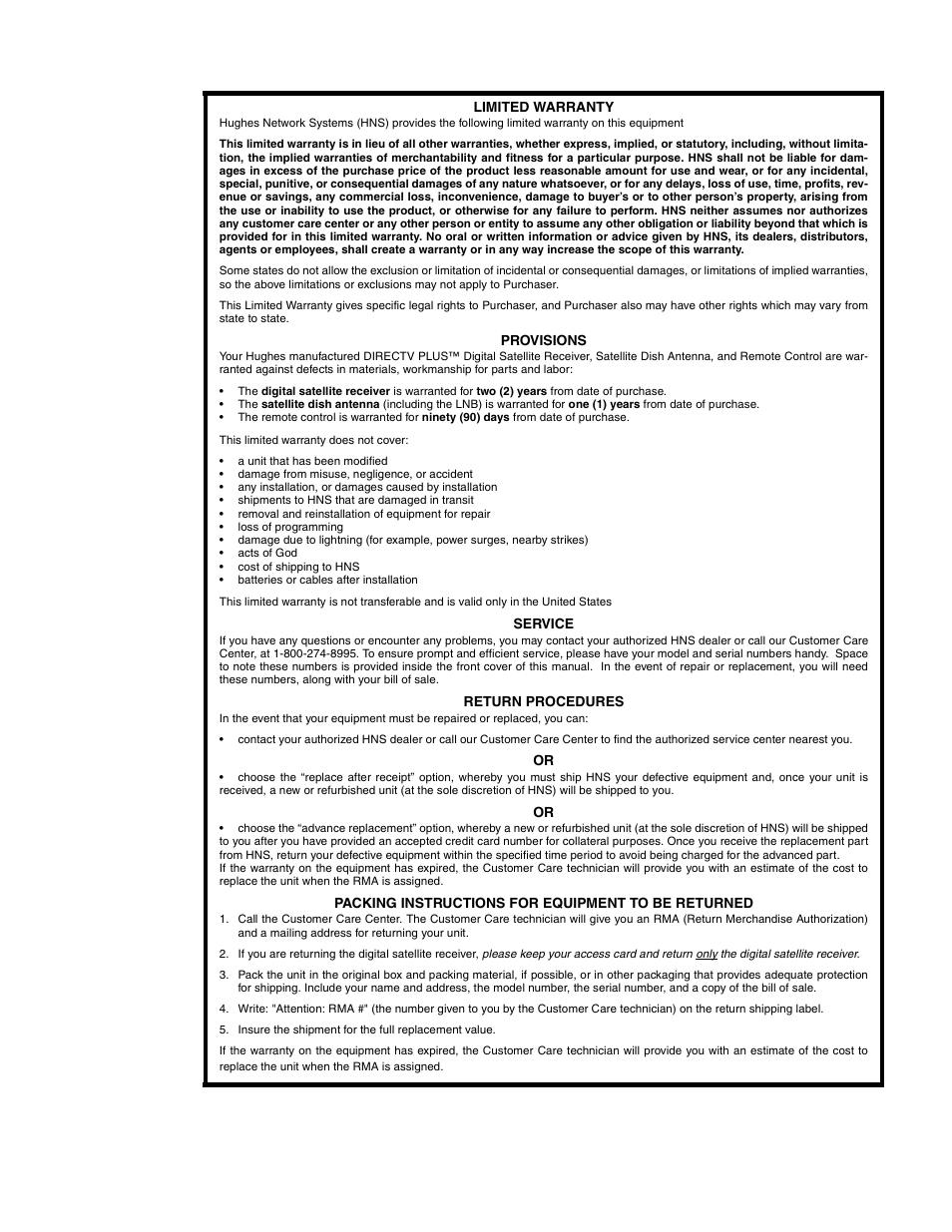 DirecTV HIRD-E86 User Manual | Page 89 / 90
