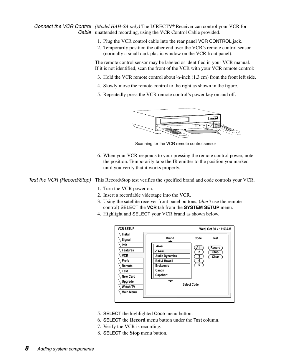 DirecTV SD-HBH User Manual | Page 16 / 56