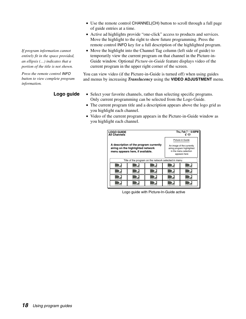 Logo guide | DirecTV SD-HBH User Manual | Page 26 / 56