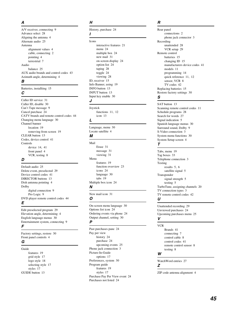 DirecTV HAH-SA User Manual | Page 53 / 56