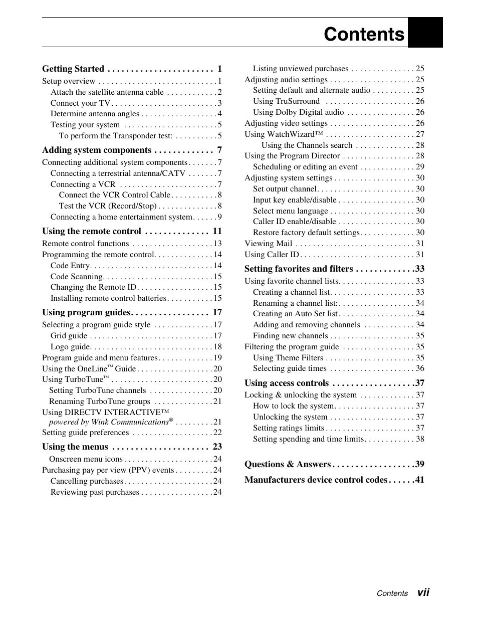 DirecTV HAH-SA User Manual | Page 7 / 56