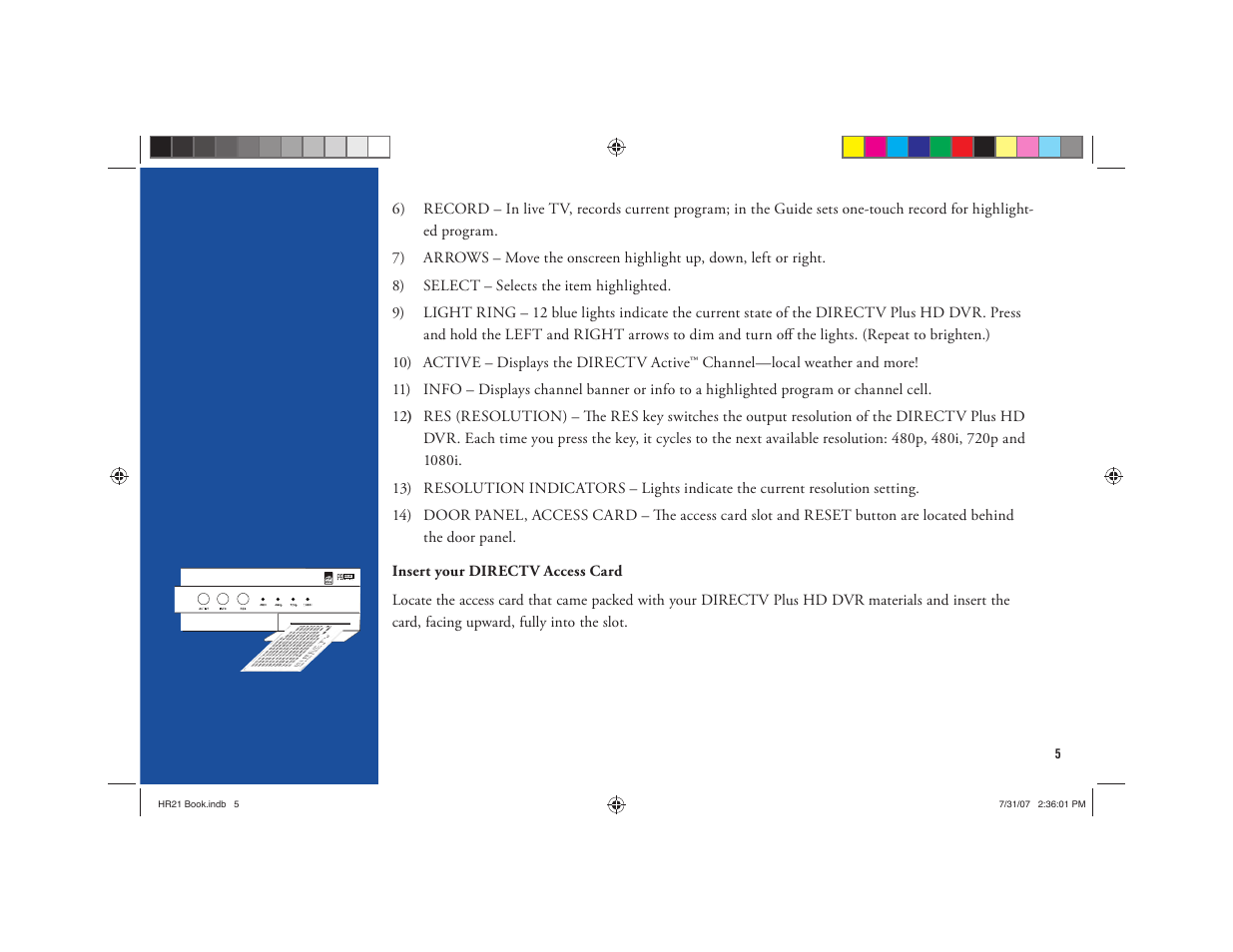 DirecTV HD DVR User Manual | Page 16 / 108