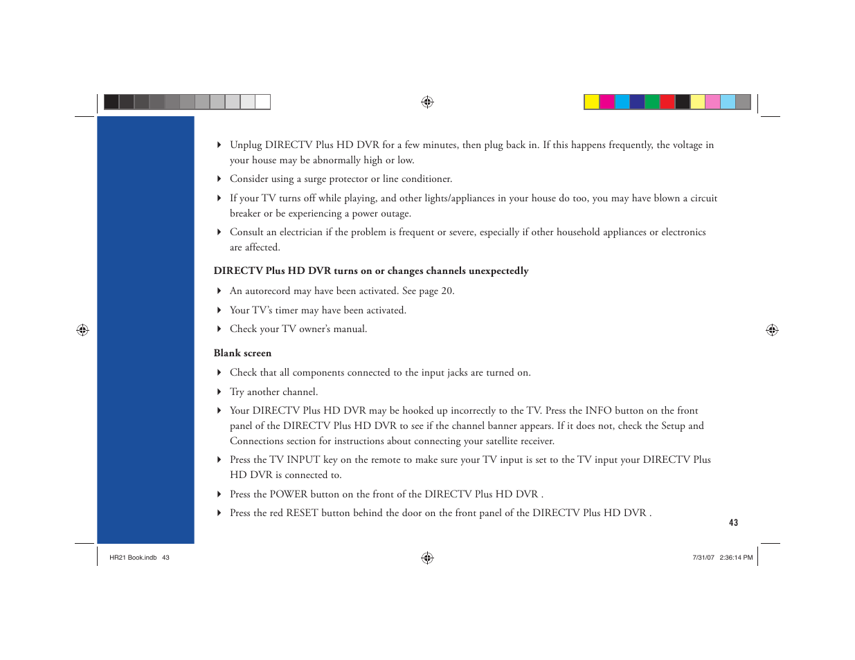 DirecTV HD DVR User Manual | Page 54 / 108