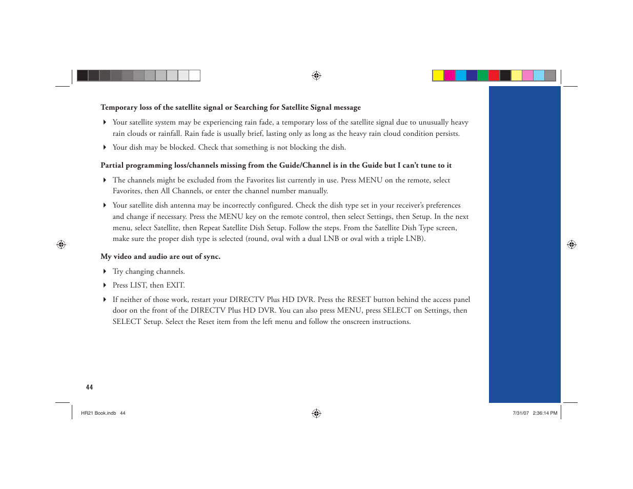 DirecTV HD DVR User Manual | Page 55 / 108