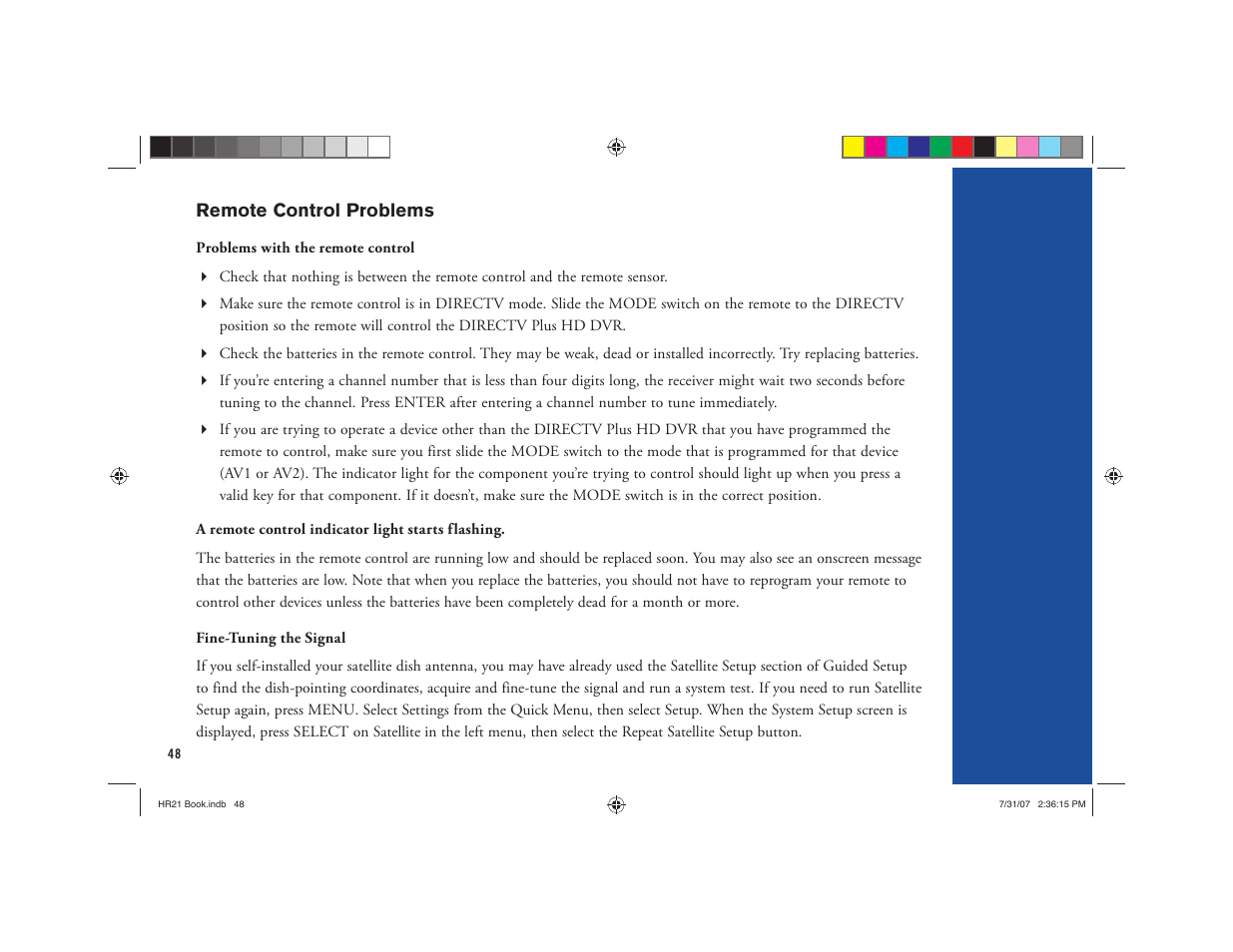 DirecTV HD DVR User Manual | Page 59 / 108