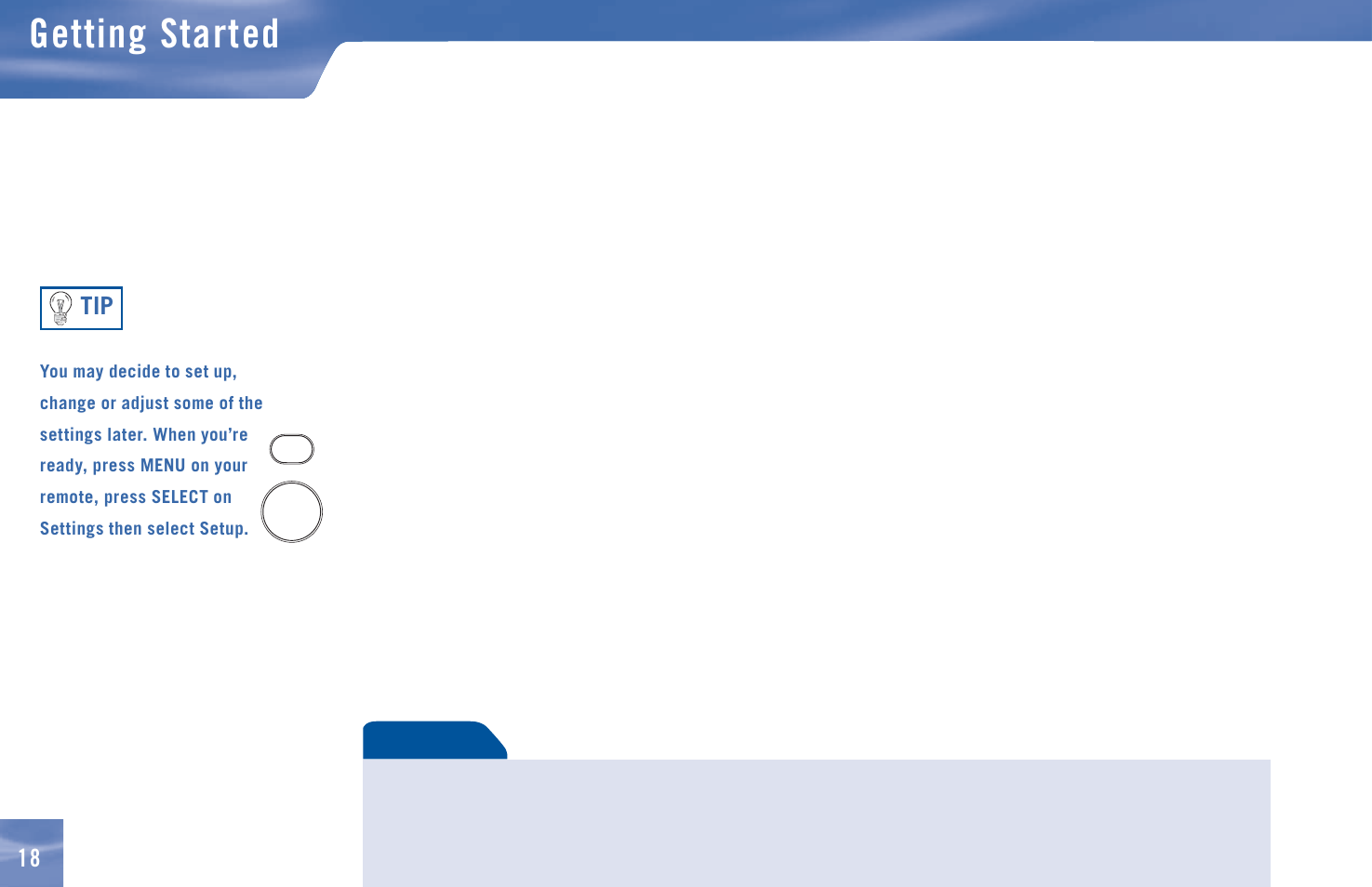 Getting started, Guided setup & activation, Now, let us lead the way | DirecTV D11 User Manual | Page 28 / 84