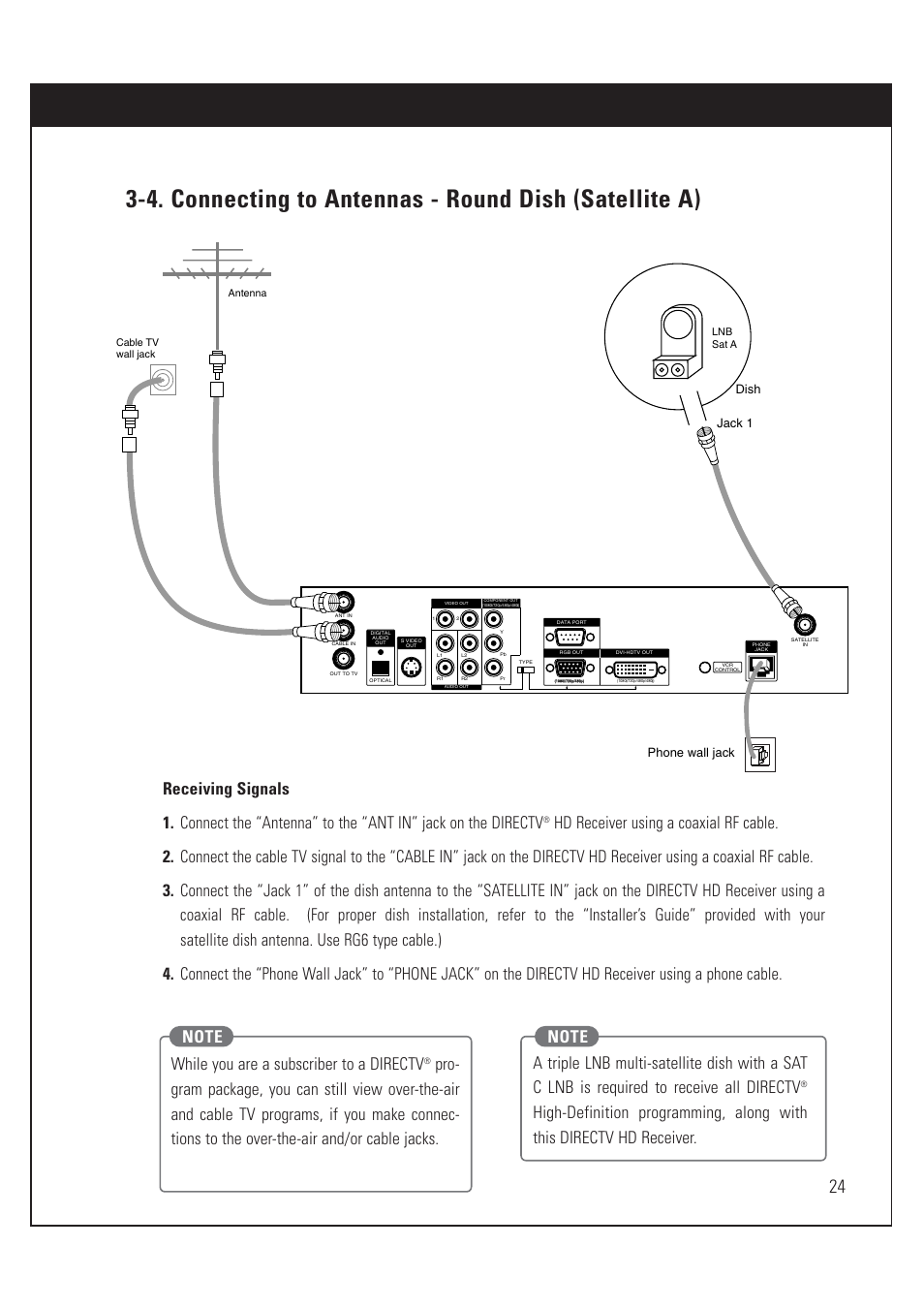 DirecTV HUGHES/ HTL-HD User Manual | Page 25 / 121