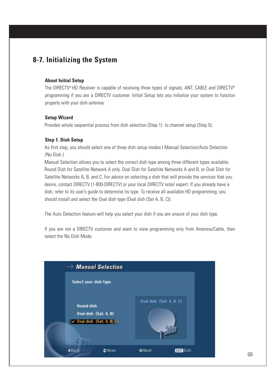 7. initializing the system | DirecTV HUGHES/ HTL-HD User Manual | Page 69 / 121