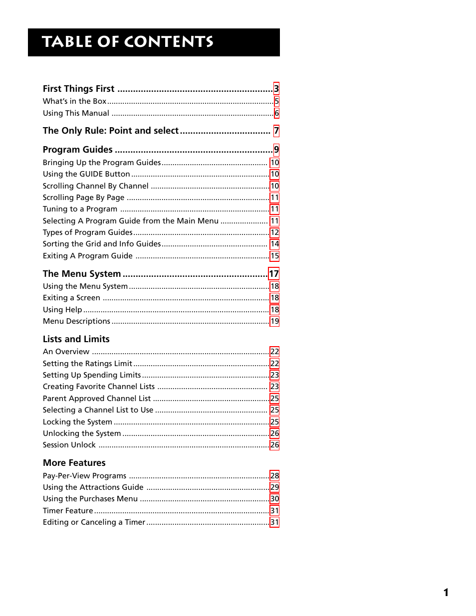 DirecTV DRD303RA User Manual | Page 3 / 68