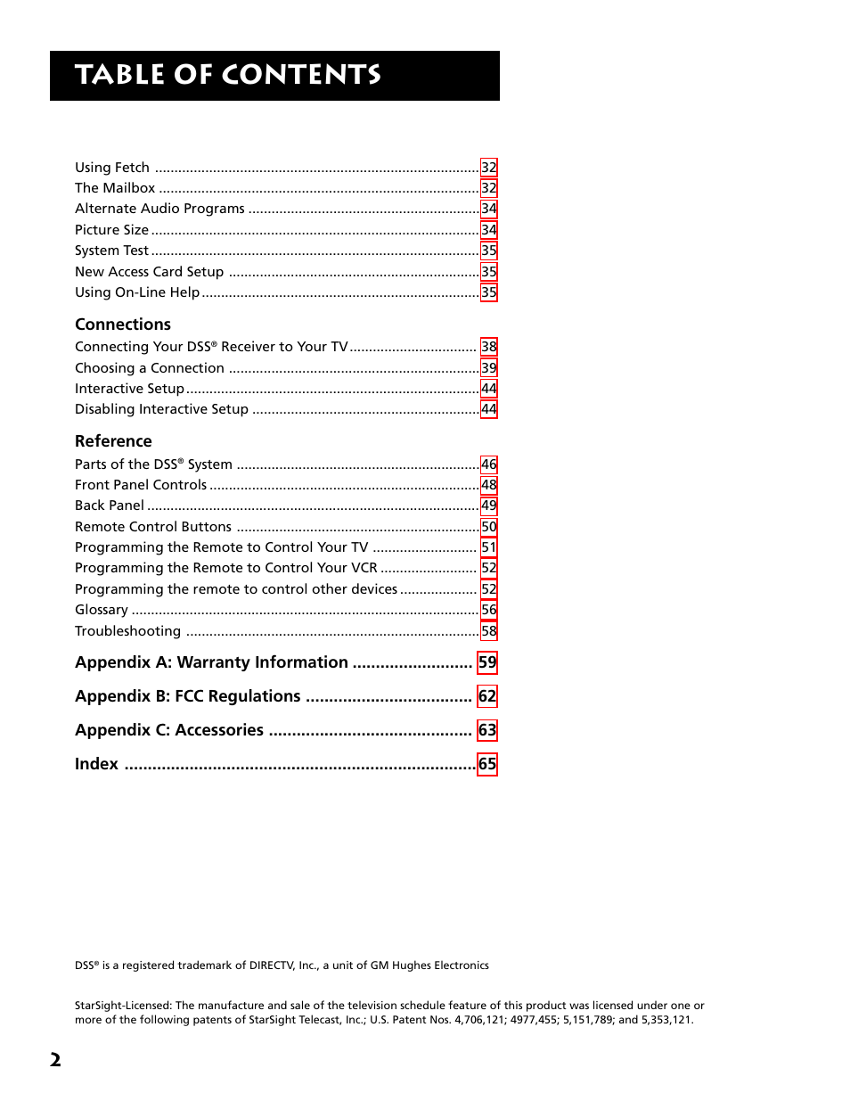 DirecTV DRD303RA User Manual | Page 4 / 68