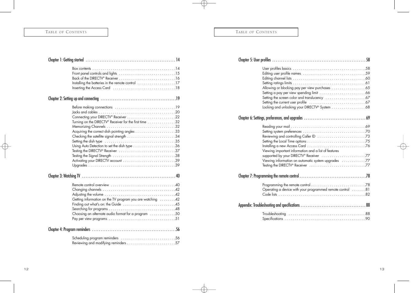 DirecTV D10-200 User Manual | Page 7 / 46