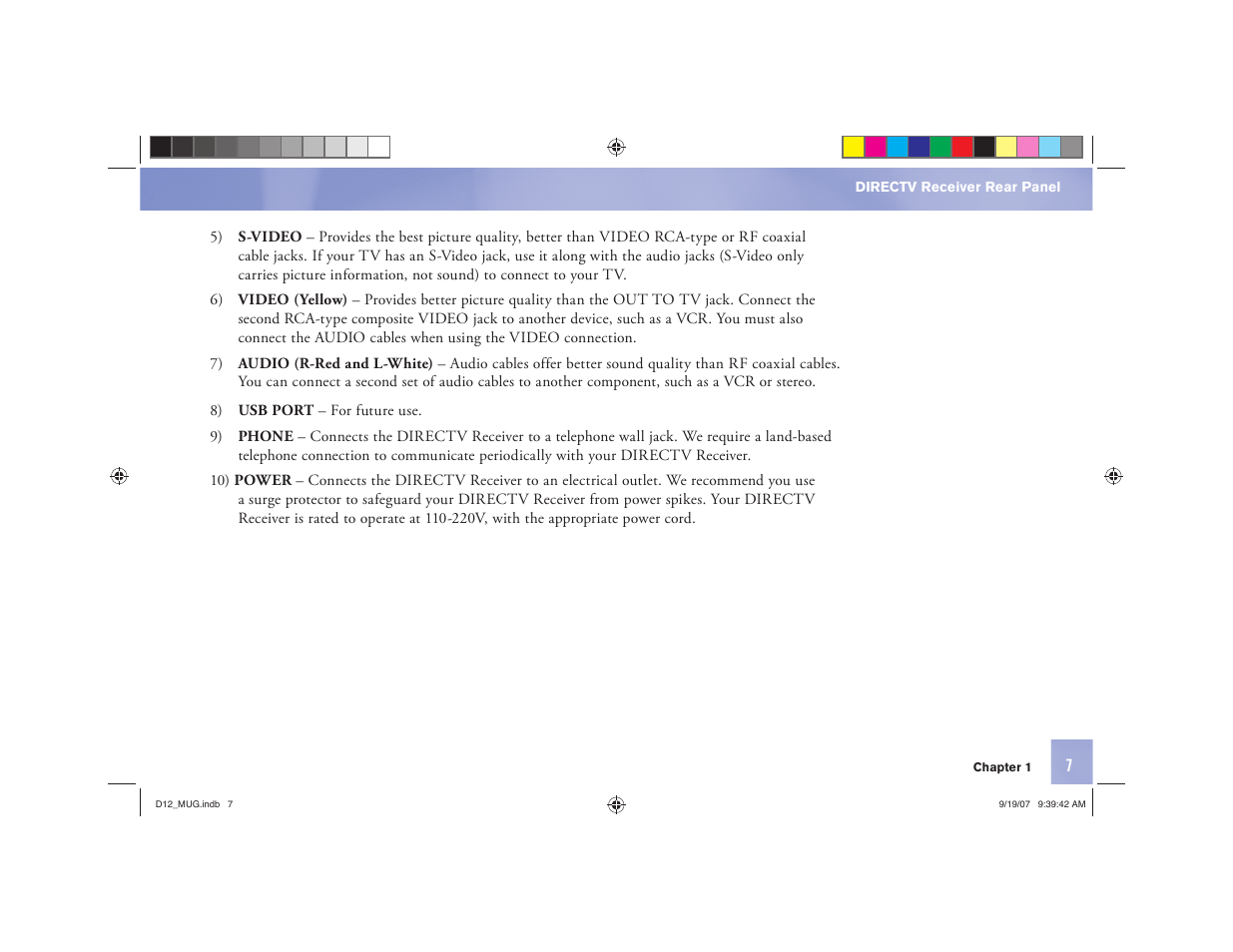 DirecTV D12 User Manual | Page 13 / 79