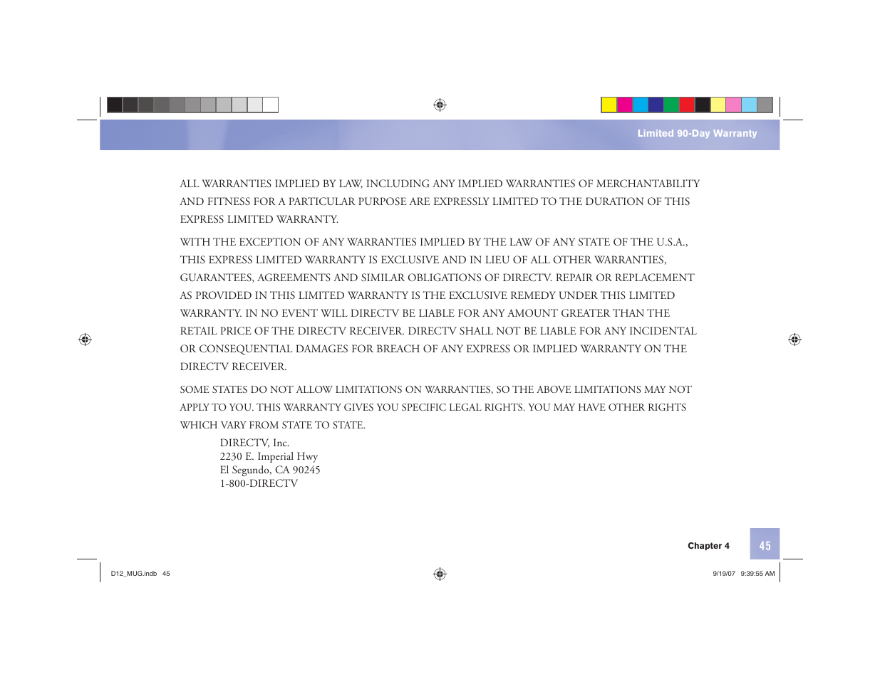 DirecTV D12 User Manual | Page 51 / 79