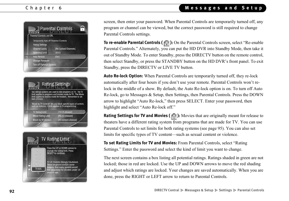 DirecTV HR10-250 User Manual | Page 102 / 188