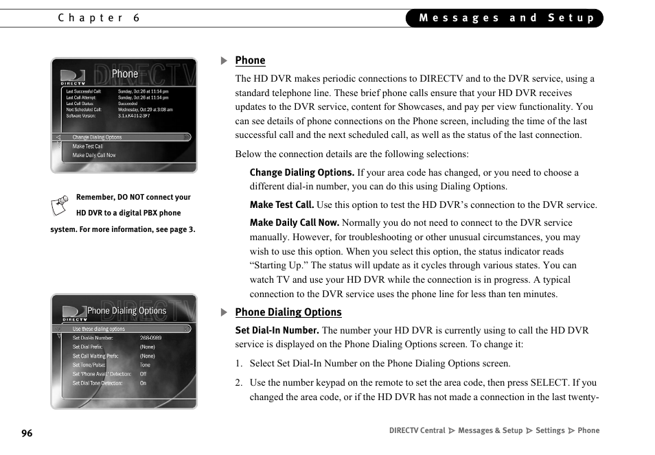 DirecTV HR10-250 User Manual | Page 106 / 188