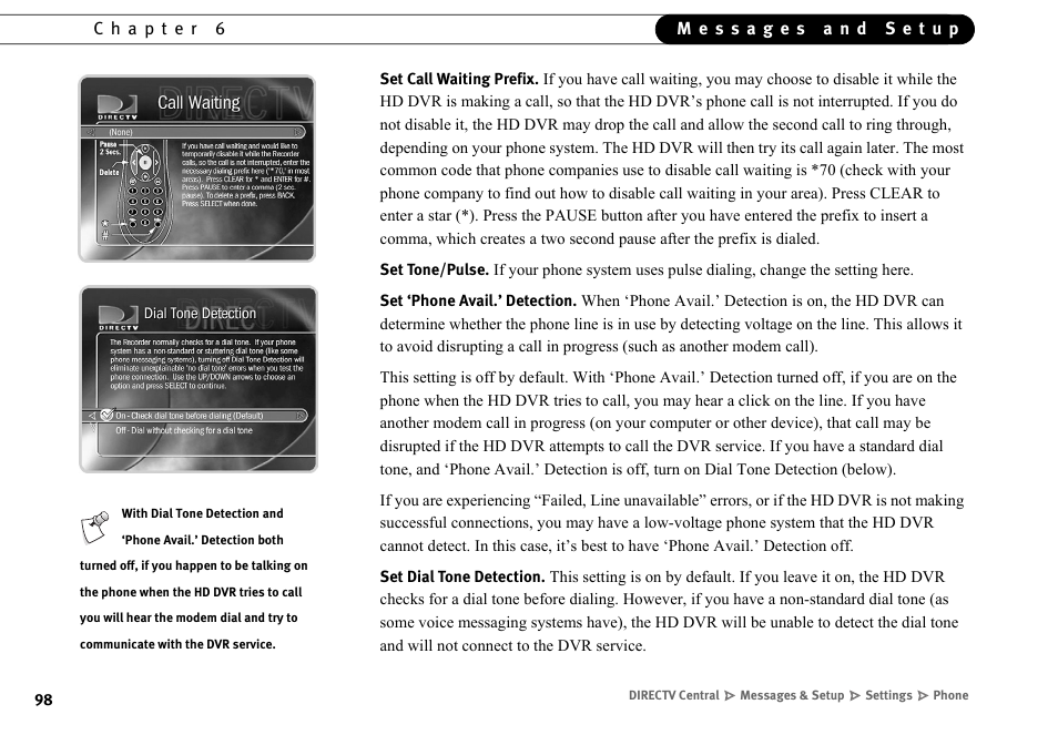 DirecTV HR10-250 User Manual | Page 108 / 188