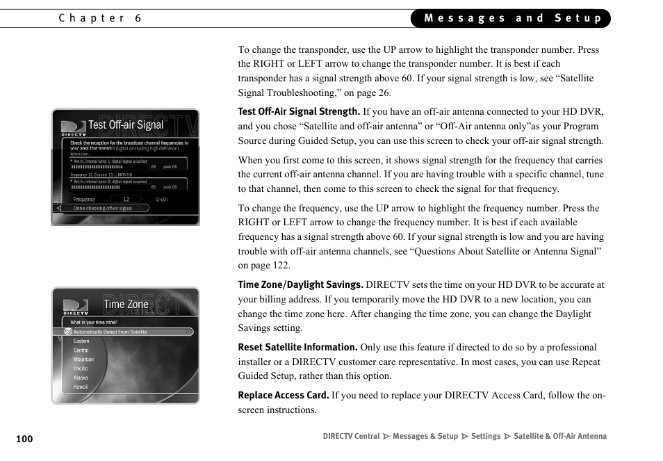 DirecTV HR10-250 User Manual | Page 110 / 188