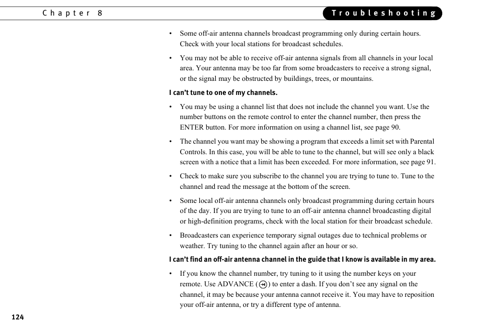 DirecTV HR10-250 User Manual | Page 134 / 188