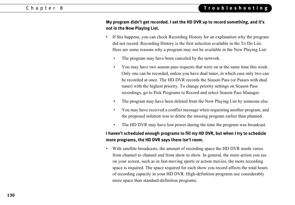 DirecTV HR10-250 User Manual | Page 140 / 188