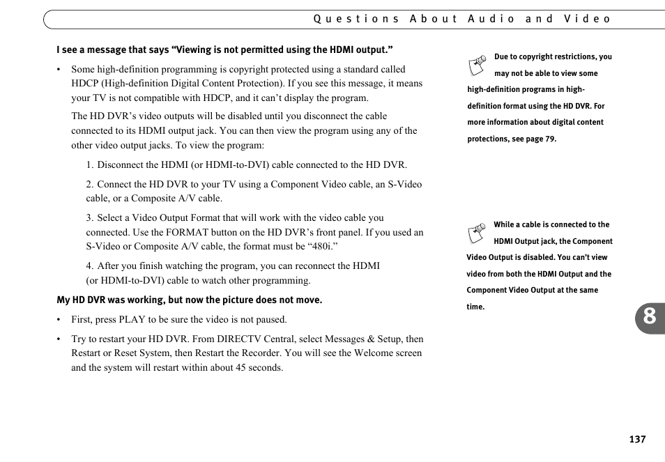 DirecTV HR10-250 User Manual | Page 147 / 188