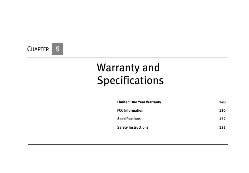 Warranty and specifications | DirecTV HR10-250 User Manual | Page 157 / 188