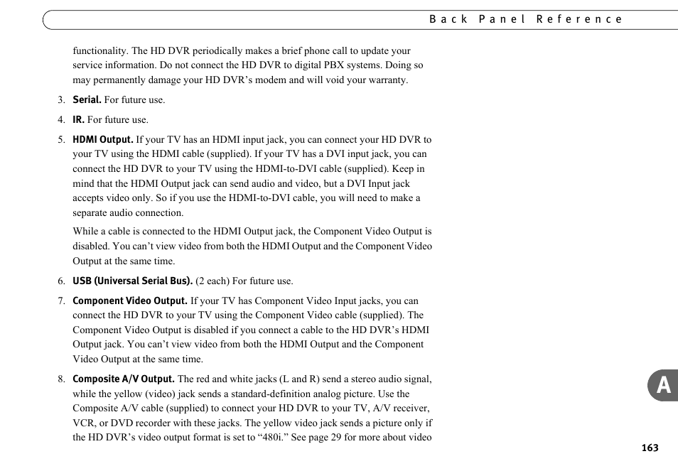DirecTV HR10-250 User Manual | Page 173 / 188