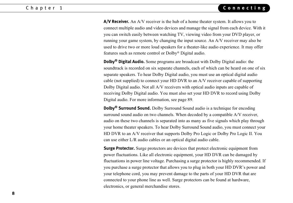 DirecTV HR10-250 User Manual | Page 18 / 188