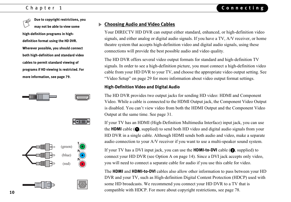 DirecTV HR10-250 User Manual | Page 20 / 188