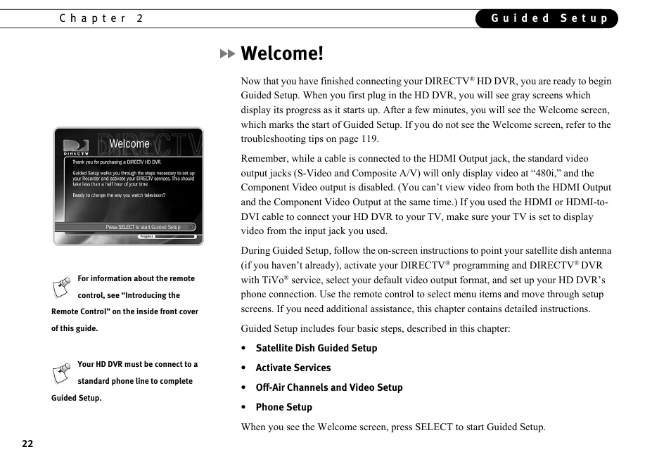 Welcome | DirecTV HR10-250 User Manual | Page 32 / 188