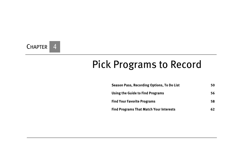 Pick programs to record | DirecTV HR10-250 User Manual | Page 59 / 188