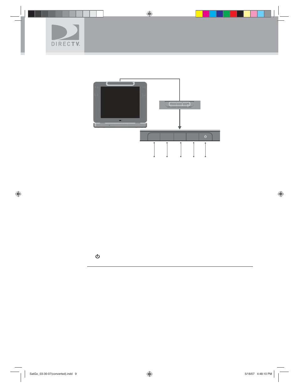 Before using your directv, Sat-go, Tv display panel | DirecTV SAT GO User Manual | Page 10 / 65