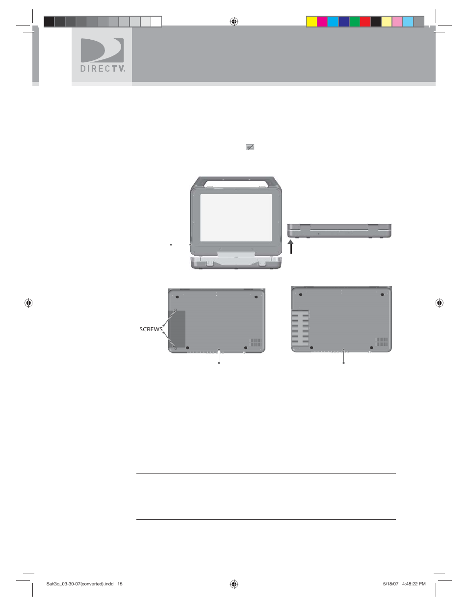 Before using your directv, Sat-go, Inserting battery into the tv | DirecTV SAT GO User Manual | Page 16 / 65