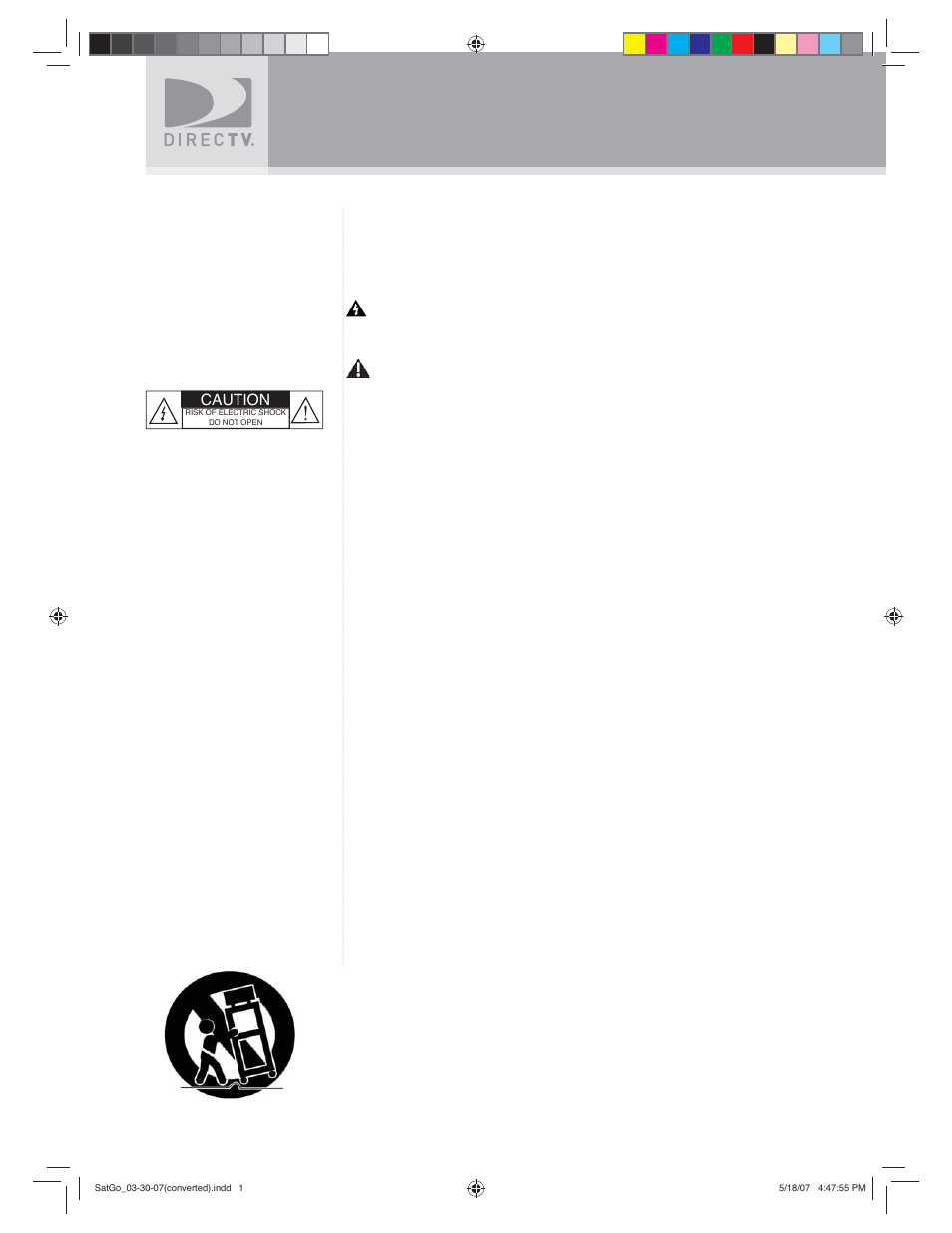 Notices, Safety and care, Important safety instructions | DirecTV SAT GO User Manual | Page 2 / 65