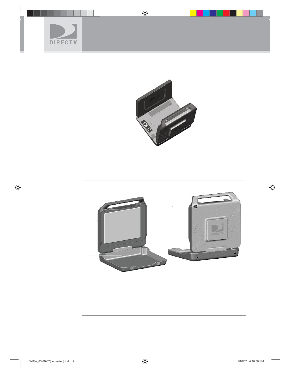 Before using your directv, Sat-go, Inside the directv sat-go case | DirecTV SAT GO User Manual | Page 8 / 65