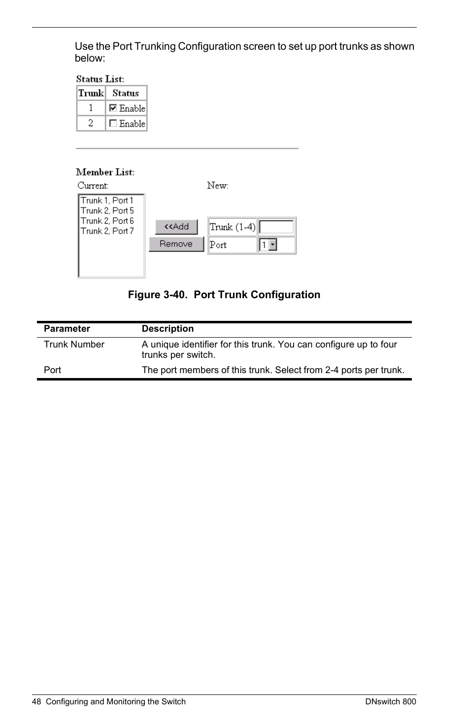 Digital Networks North America DNswitch 800 User Manual | Page 58 / 68