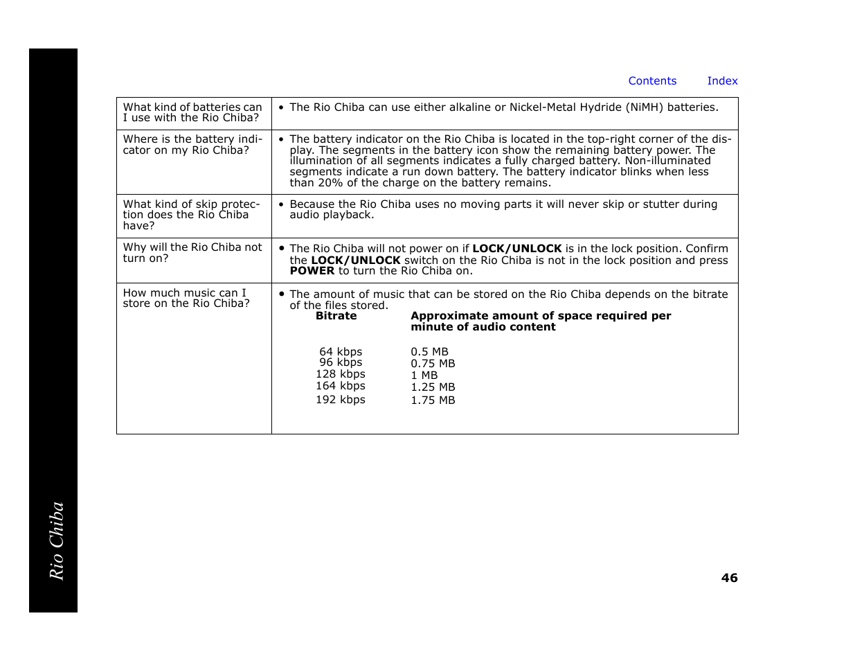 Rio chiba | Digital Networks North America Rio Chiba User Manual | Page 50 / 59