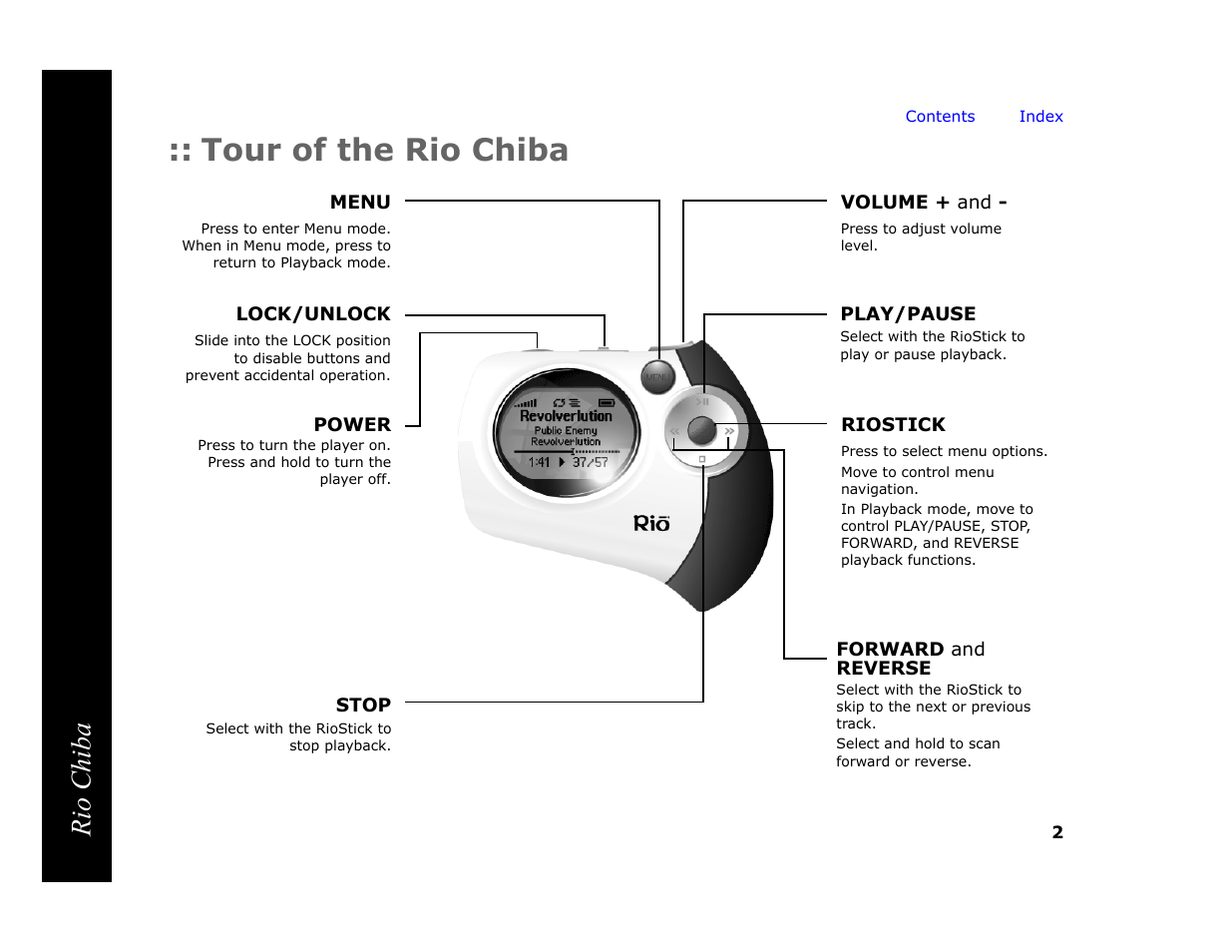 Tour of the rio chiba, Rio chiba | Digital Networks North America Rio Chiba User Manual | Page 6 / 59