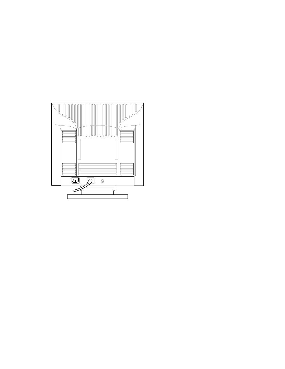 Monitor installation, Figure 2 pcxbv-ux monitor (rear view) | Digital Networks North America PCXBV-Ux User Manual | Page 7 / 17