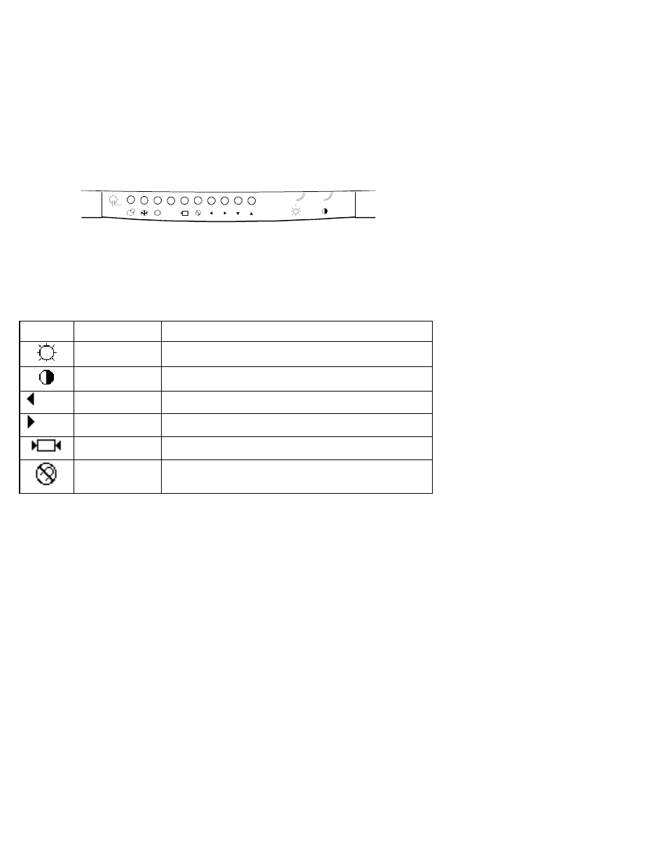 Monitor adjustments, Table 1 user controls and functions, Figure 4 monitor controls | Digital Networks North America PCXBV-Ux User Manual | Page 9 / 17