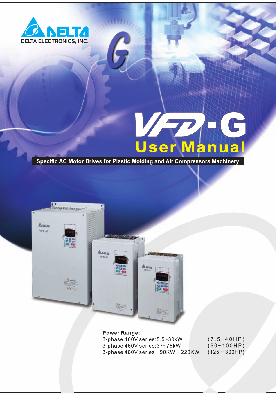 Delta Electronics AC Motor Drive VFD-G User Manual | 183 pages