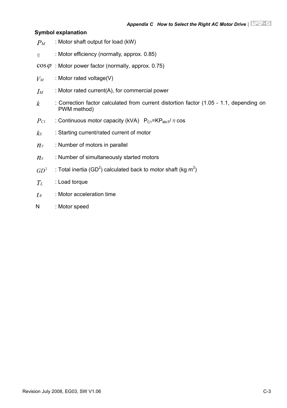 Delta Electronics AC Motor Drive VFD-G User Manual | Page 178 / 183