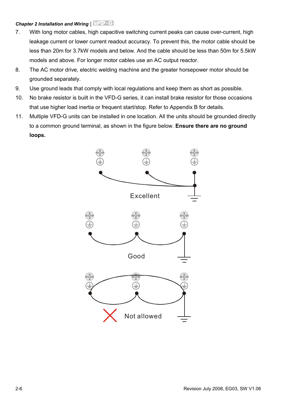 Delta Electronics AC Motor Drive VFD-G User Manual | Page 29 / 183