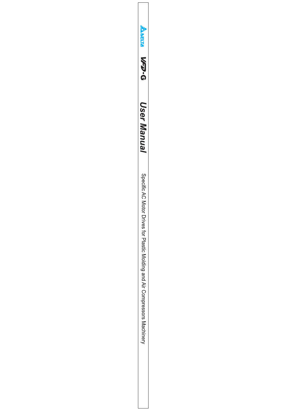 Delta Electronics AC Motor Drive VFD-G User Manual | Page 3 / 183
