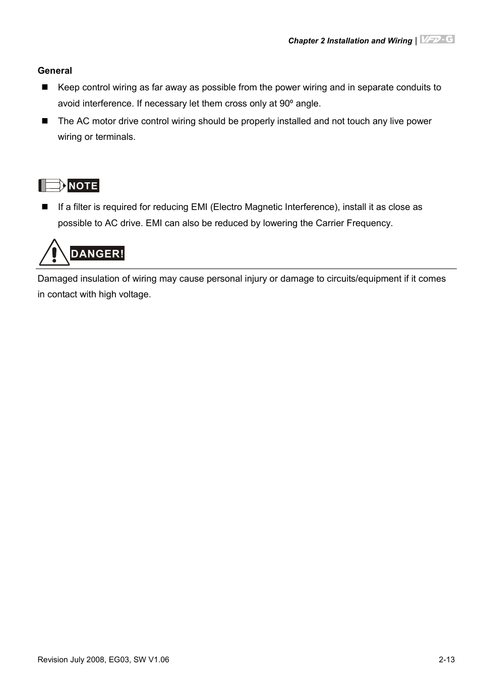 Delta Electronics AC Motor Drive VFD-G User Manual | Page 36 / 183