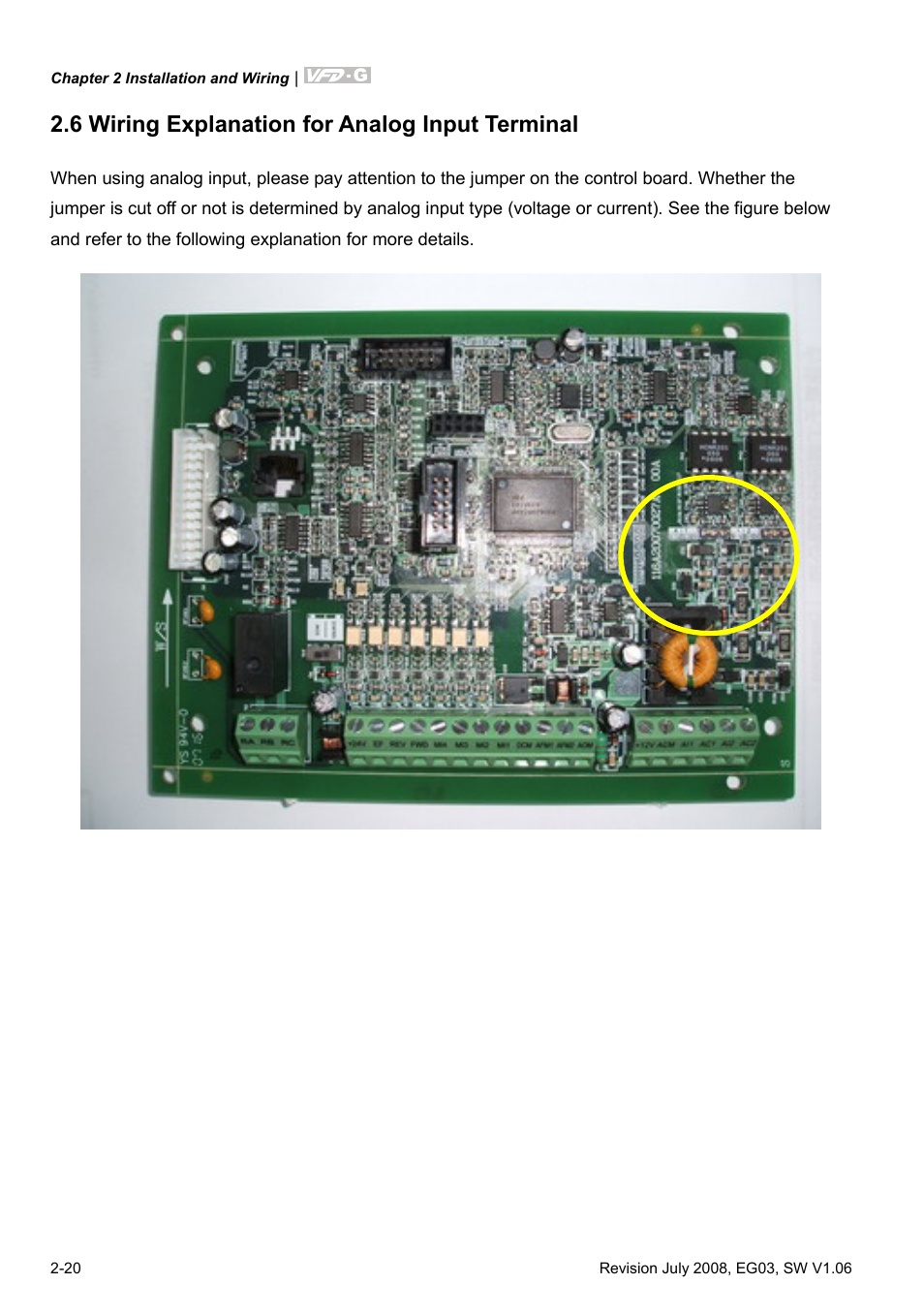 6 wiring explanation for analog input terminal, 6 wiring explanation for analog input terminal -3 | Delta Electronics AC Motor Drive VFD-G User Manual | Page 43 / 183