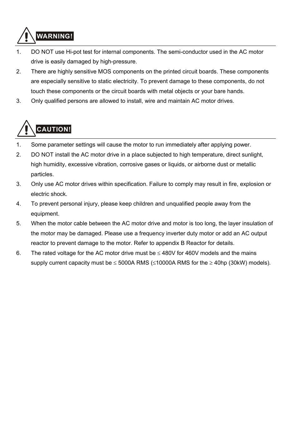 Delta Electronics AC Motor Drive VFD-G User Manual | Page 5 / 183