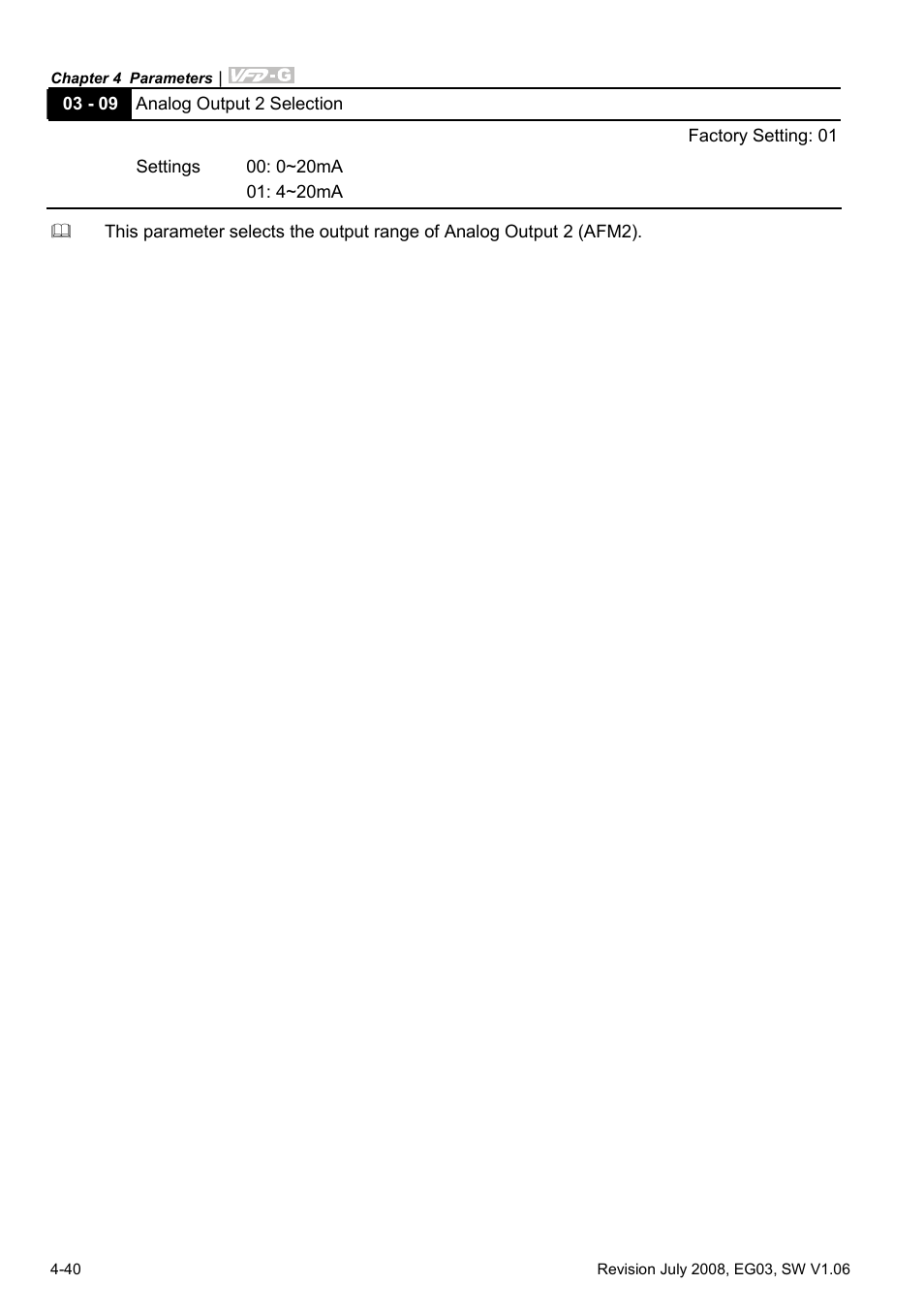 Delta Electronics AC Motor Drive VFD-G User Manual | Page 91 / 183